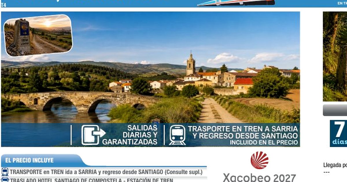 Camino de Santiago en tren 2027
